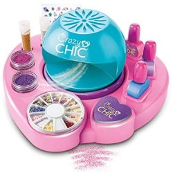 Clementoni- Crazy Chic-Cool Nails-Atelier smalti-Set per Unghie Bambina 6 Anni, 18599