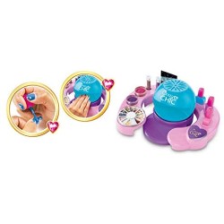 Clementoni- Crazy Chic-Cool Nails-Atelier smalti-Set per Unghie Bambina 6 Anni, 18599