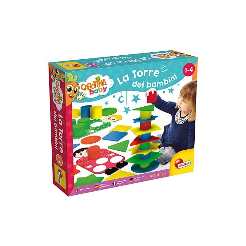 Lisciani Giochi 58549 Gioco Carotina Baby, La Torre dei Bambini