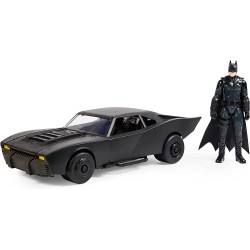 Dc comics - Batmobile Figure Set Batmobile con Personaggio 30 cm, The Batman Movie Collectible, 6061615