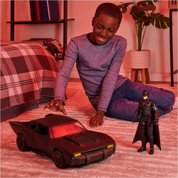 Dc comics - Batmobile Figure Set Batmobile con Personaggio 30 cm, The Batman Movie Collectible, 6061615