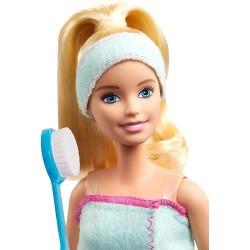 Mattel - Barbie, Wellness Playset Spa con Bambola e Accessori Giocattolo per Bambini 3+ Anni, Multicolore, GJG55