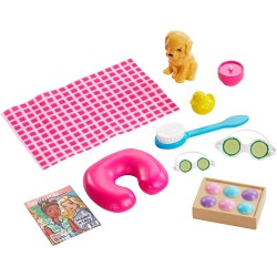 Mattel - Barbie, Wellness Playset Spa con Bambola e Accessori Giocattolo per Bambini 3+ Anni, Multicolore, GJG55