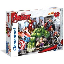 Clementoni- Avengers Maxi Supercolor Puzzle, No Color, 104 Pezzi, 23688