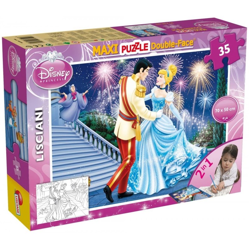 Lisciani Giochi - Cinderella Disney Princess Puzzle, 35 Pezzi, Multicolore, 46546