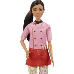 Mattel - Barbie - Bambola Pasta Chef, con giacca e cappello da chef e tanti accessori, GTW38