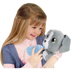 Giochi Preziosi - Emotion Pets Cry Peluche Interattivo, Colore Grigio, 22 cm, MTC00000