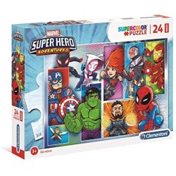 Clementoni- Marvel Super Hero Avengers Other Puzzle da 24 Maxi Pezzi, Multicolore, 24208