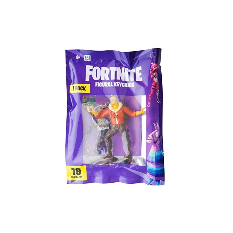 Fortnite - Portachiavi 3D, vari personaggi da collezionare e scambiare, circa 7 cm, colori assortiti