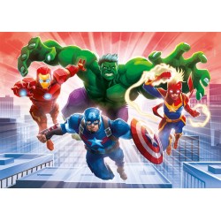 Clementoni - 27554 - Glowing Lights Collection - Marvel Avengers, fluorescente 104 pezzi - Puzzle Cartoni Animati