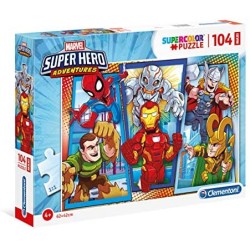 Clementoni- Marvel Super Hero Avengers Other Puzzle, 104 Maxi Pezzi, Multicolore, 23746