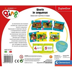 Clementoni- Bing sequenze-Play for Future-Made in Italy-Gioco educativo (Versione in Italiano), 3 Anni+, 16286