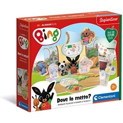 Clementoni- Bing-Dove Lo metto-Play for Future-Made in Italy-Gioco educativo (Versione in Italiano), 2 Anni+, 16284