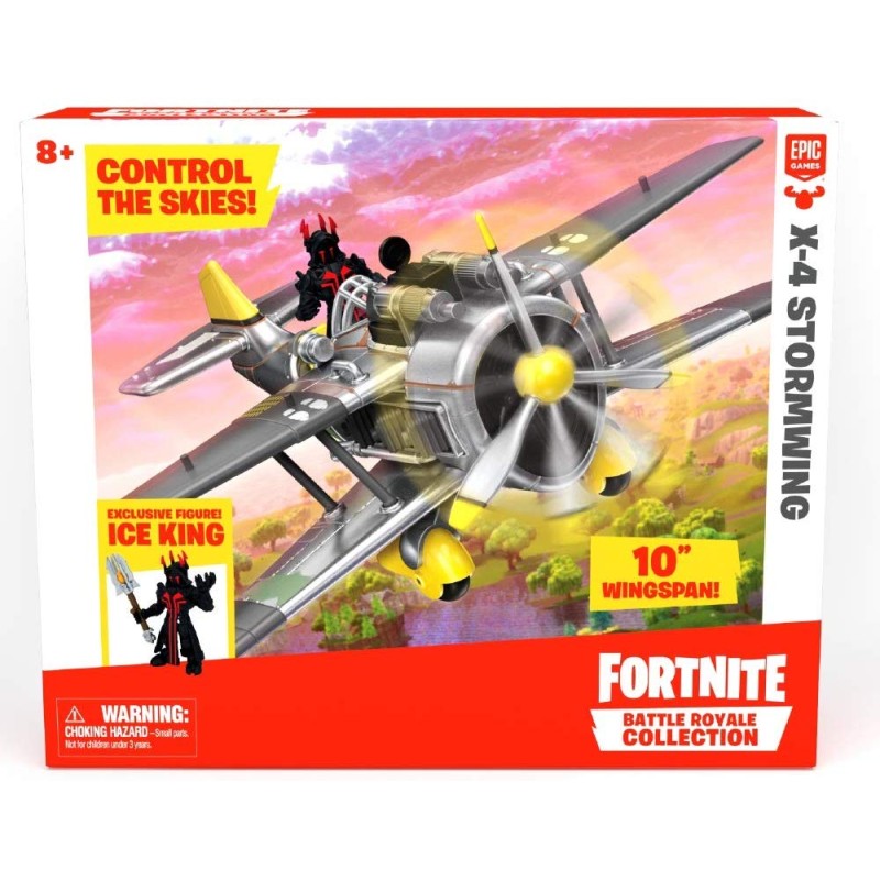 giochi preziosi fortnite aereo con personaggio, 5 cm