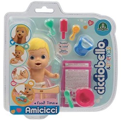 Cicciobello Amicicci, Baby con Set pasto e Accessori, Modelli Casuali, Giocattolo per Bambini dai 3 Anni, CC001, CC001000