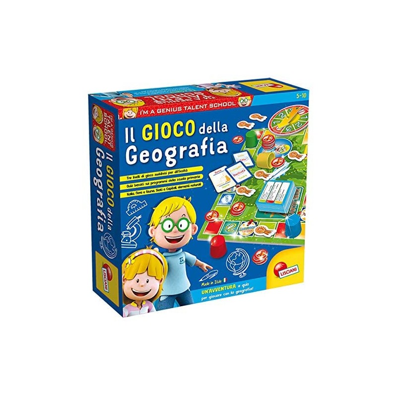 Lisciani Giochi Giro Geo Giochi Educativi, Multicolore, 48908