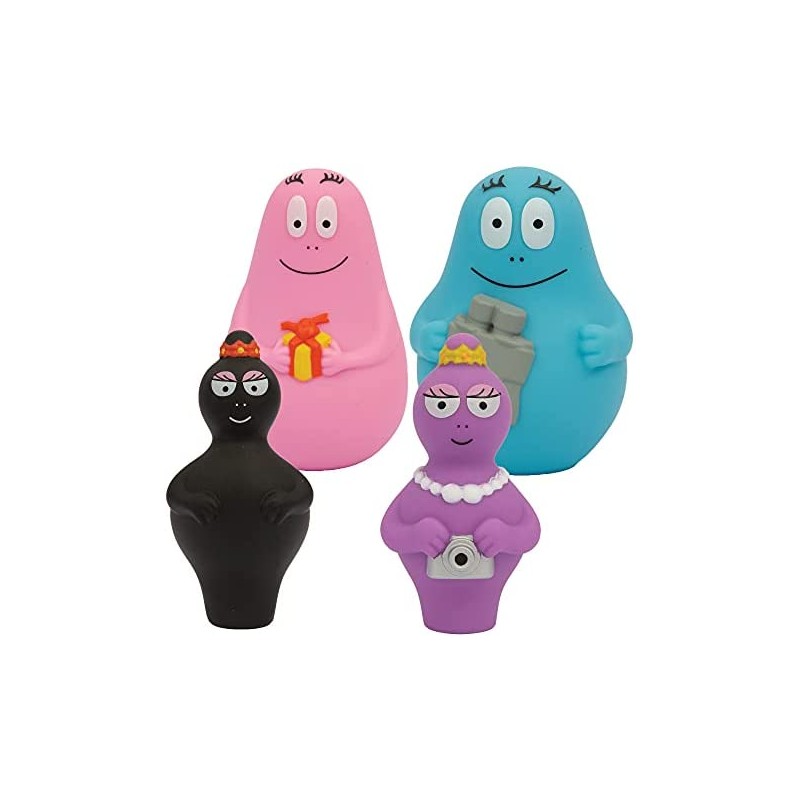 Giochi Preziosi - Barbapapà - Set con 4 Mini Personaggi alti 8 cm, tutti da collezionare, i Barbapapà più amati, BAP06000