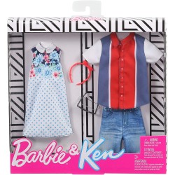 Barbie- Confezione Moda con 1 Outfit e 1 Accessorio Ciascuno Ken - GHX69