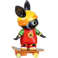 Bing - Personaggio 20 cm con Skateboard a retroricarica e removibile, Giochi Preziosi, BNG26000