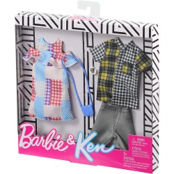 Barbie- Confezione Moda con 1 Outfit e 1 Accessorio Ciascuno Ken - GHX72