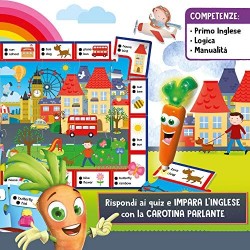 Lisciani Giochi Penna Parlante Carotina Va a Londra Gioco Educativo Prescolari, Multicolore, 85606