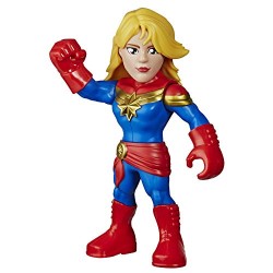 Hasbro - Playskool Heroes - Captain Marvel Super Hero Adventures Mega Mighties, action figure da 25 cm, E4132EU40E7933