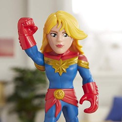 Hasbro - Playskool Heroes - Captain Marvel Super Hero Adventures Mega Mighties, action figure da 25 cm, E4132EU40E7933