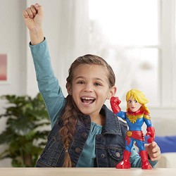 Hasbro - Playskool Heroes - Captain Marvel Super Hero Adventures Mega Mighties, action figure da 25 cm, E4132EU40E7933