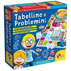 Lisciani Giochi- Tabelline e Problemini Giochi Educativi, Multicolore, 48885