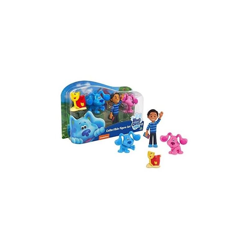 Giochi Preziosi - Blue s Clues & You - Set 4 personaggi, confezione regalo con 4 mini personaggi della serie tv, Josh, Blu, Mage