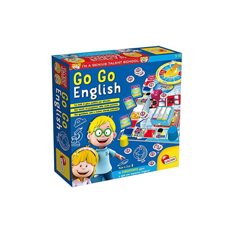 Lisciani Giochi Piccolo Genio Talent School Go-Go English, 48892