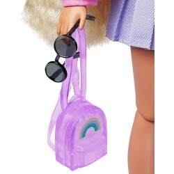 Barbie - Extra Bambola con 2 Lunghi Codini Biondi con Cucciolo e Tanti Accessori, GYJ77