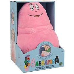 Giochi Preziosi - Barbapapà - Barbasogno, Morbido Peluche Barbapapà con Luce Soffusa e Musica, 25 cm, per accompagnare i più pic