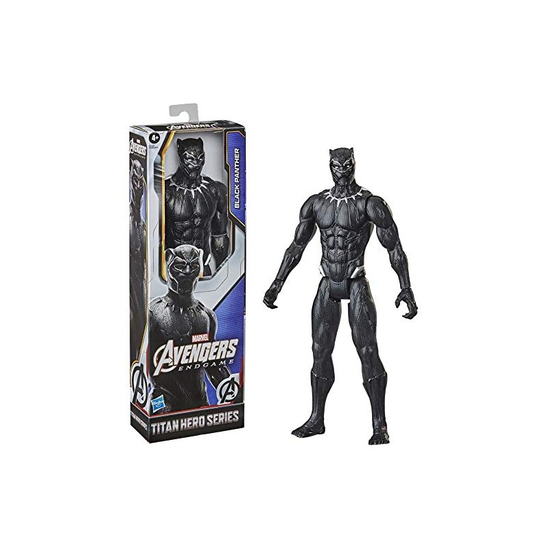 Hasbro - Avengers - Black Panther (Action figure 30 cm con blaster Titan Hero Blast Gear), E7876EL71