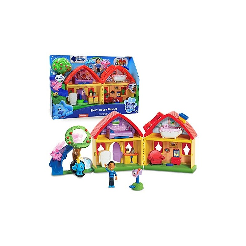 Giochi Preziosi - Blue s Clues & You - Playset Casa con Suoni, 3 Personaggi e Accessori Inclusi della serie tv, per bambini dai 