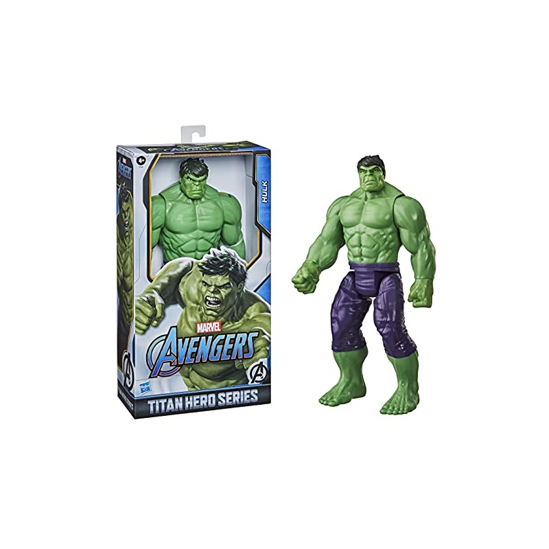 Hasbro- Marvel Avengers - Titan Hero Series Blast Gear, Action figure di Hulk (classe Deluxe), di 30 cm, per bambini dai 4 anni 