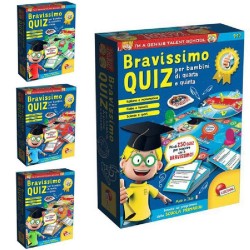 Lisciani Piccolo Genio Bravissimo Quiz, assortimento in 4 modelli (6-7, 7-8, 8-9, 9-10 anni), 53759