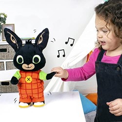 Giochi Preziosi - Bing - Peluche 36 cm Parla e Danza, Premi la Manina per Attivare la Musica, con Gioco delle "Statuine Musicali