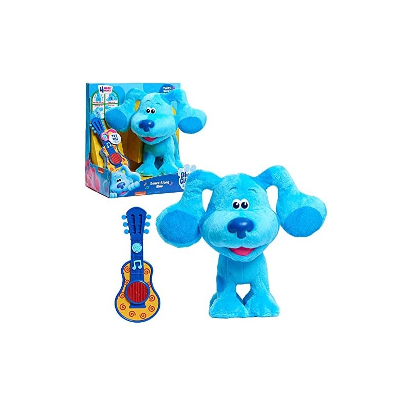 Giochi Preziosi - Blue s Clues & You - Famosa - Peluche elettronico Dance Along Blue di Piste Blue, 37 cm (BLU08000)