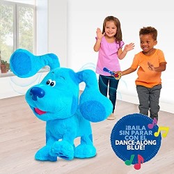 Giochi Preziosi - Blue s Clues & You - Famosa - Peluche elettronico Dance Along Blue di Piste Blue, 37 cm (BLU08000)