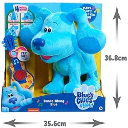 Giochi Preziosi - Blue s Clues & You - Famosa - Peluche elettronico Dance Along Blue di Piste Blue, 37 cm (BLU08000)