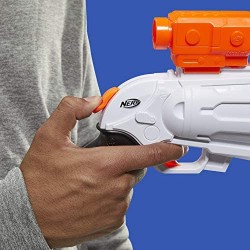 Nerf Fortnite - SR (Blaster ad azionamento a martello con 4 dardi, include cannocchiale rimovibile e 8 dardi ufficiali Nerf Elit