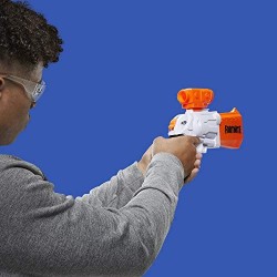 Nerf Fortnite - SR (Blaster ad azionamento a martello con 4 dardi, include cannocchiale rimovibile e 8 dardi ufficiali Nerf Elit