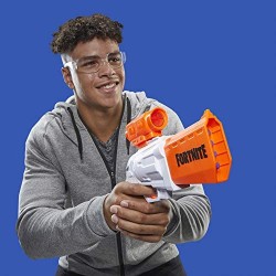 Nerf Fortnite - SR (Blaster ad azionamento a martello con 4 dardi, include cannocchiale rimovibile e 8 dardi ufficiali Nerf Elit