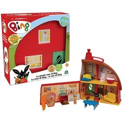 Giochi Preziosi - Bing - Playset La Grande Casa di Bing con 2 Personaggi, con 3 stanze e tanti accessori per arredarle, per bamb