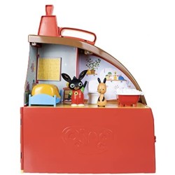 Giochi Preziosi - Bing - Playset La Grande Casa di Bing con 2 Personaggi, con 3 stanze e tanti accessori per arredarle, per bamb