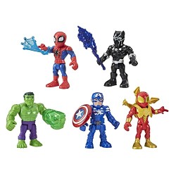 Hasbro - Playskool- Heroes The_Avengers Marvel Super Hero Adventures - Hulk (action figure da 12,5 cm), Multicolore, E6258EU40