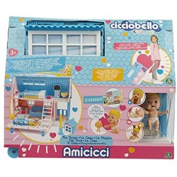 Giochi Preziosi- Cicciobello - Amicicci Casa Trolley, un playset che diventa trolley con Mini Personaggio e un cucciolo inclusi,