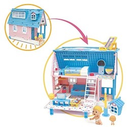 Giochi Preziosi- Cicciobello - Amicicci Casa Trolley, un playset che diventa trolley con Mini Personaggio e un cucciolo inclusi,