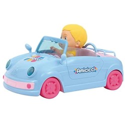 Giochi Preziosi - Cicciobello - Amicicci Auto Cabrio, incluso Mini Personaggio con maglietta e pannolino colorato, CC020000